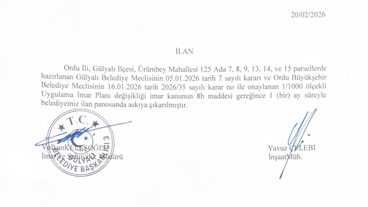 İMAR PLAN TADİLATI